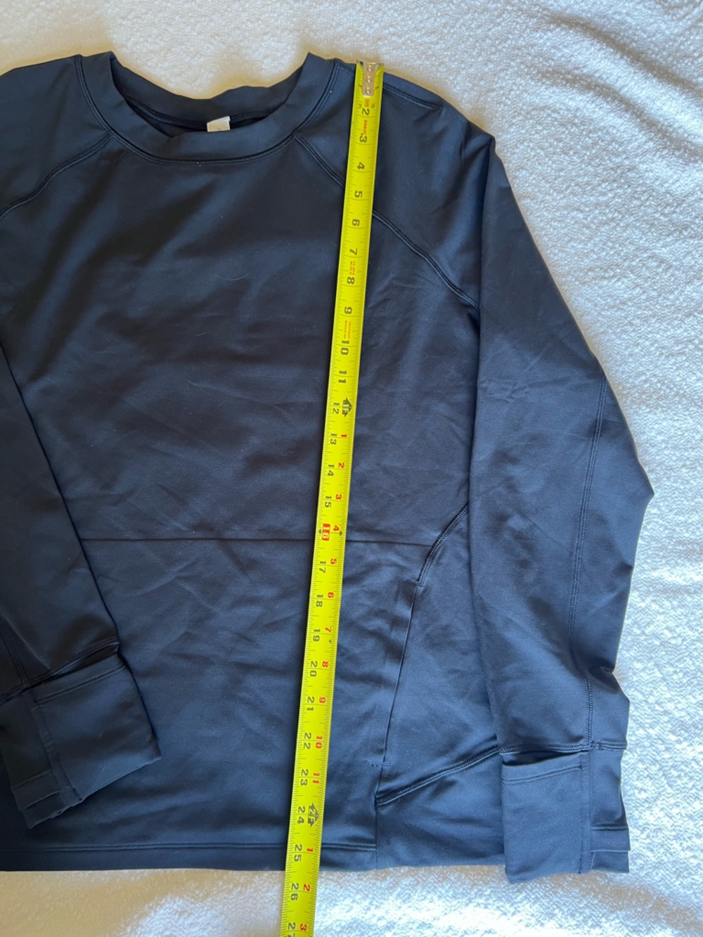 Lululemon Its Rulu Run Long Sleeve Shirt Black Top Size 10 - Picture 4 of 9